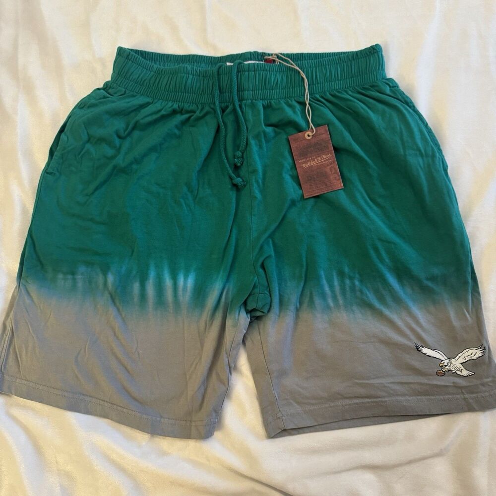 Mitchell & Ness Philadelphia Eagles Kelly Green Tie Dye Shorts